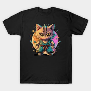 martial arts cat T-Shirt